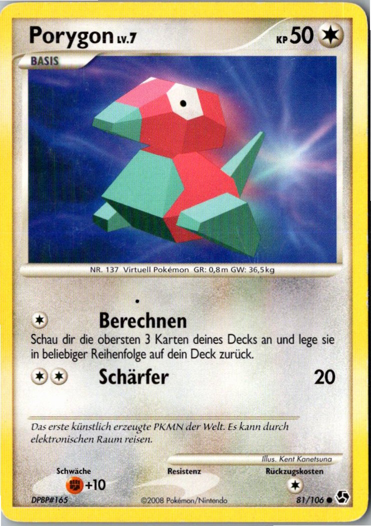 Porygon 81/106 Epische Begegnungen – Vorderseite