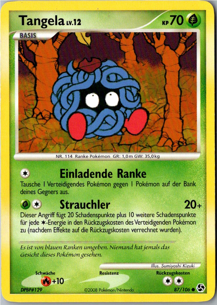 Tangela 87/106 Epische Begegnungen – Vorderseite