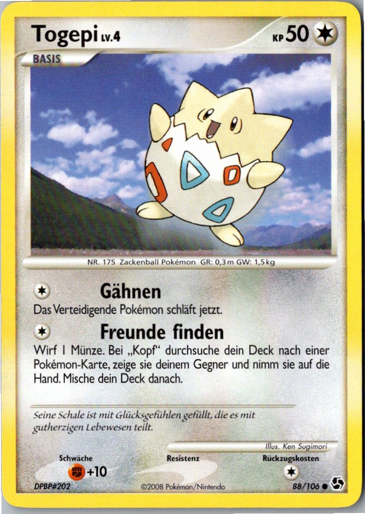 Togepi 88/106 Epische Begegnungen – Vorderseite