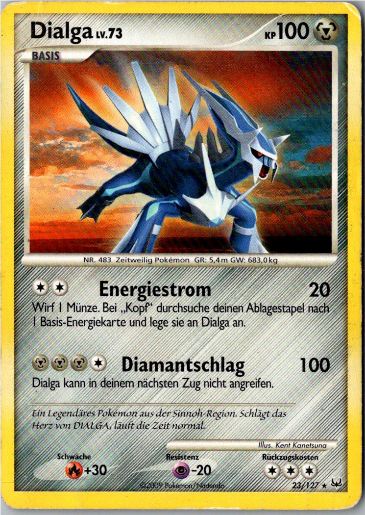 Dialga 23/127 Platin – Vorderseite