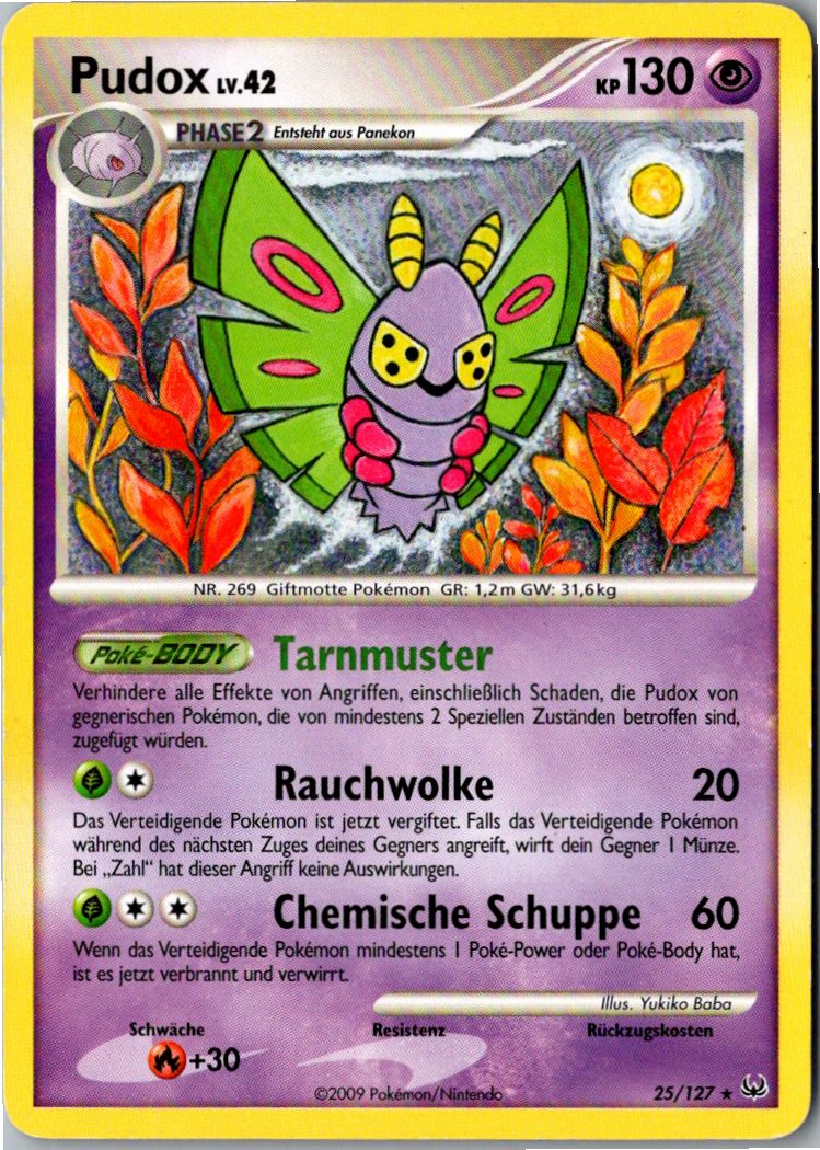Pudox 25/127 Platin – Vorderseite