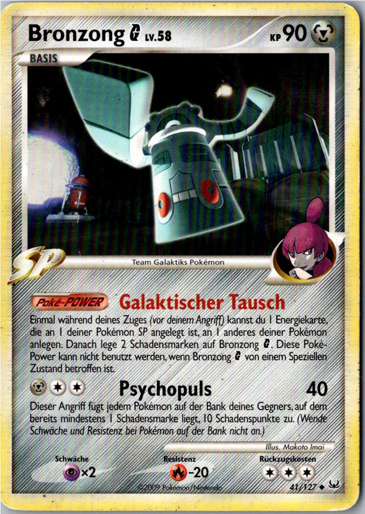 Bronzong 41/127 Platin – Vorderseite
