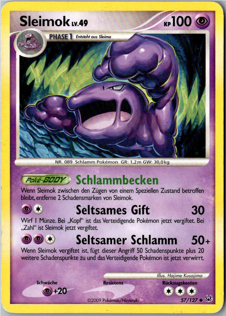 Sleimok 57/127 Platin – Vorderseite