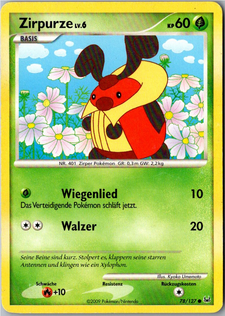 Zirpurze 78/127 Platin – Vorderseite