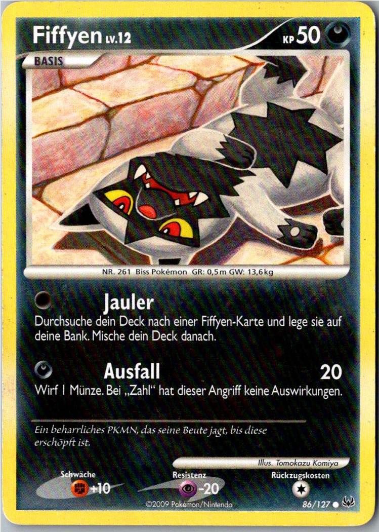 Fiffyen 86/127 Platin – Vorderseite