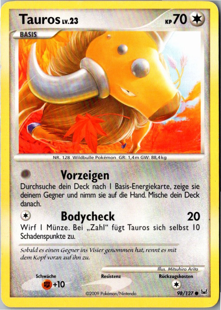 Tauros 98/127 Platin – Vorderseite
