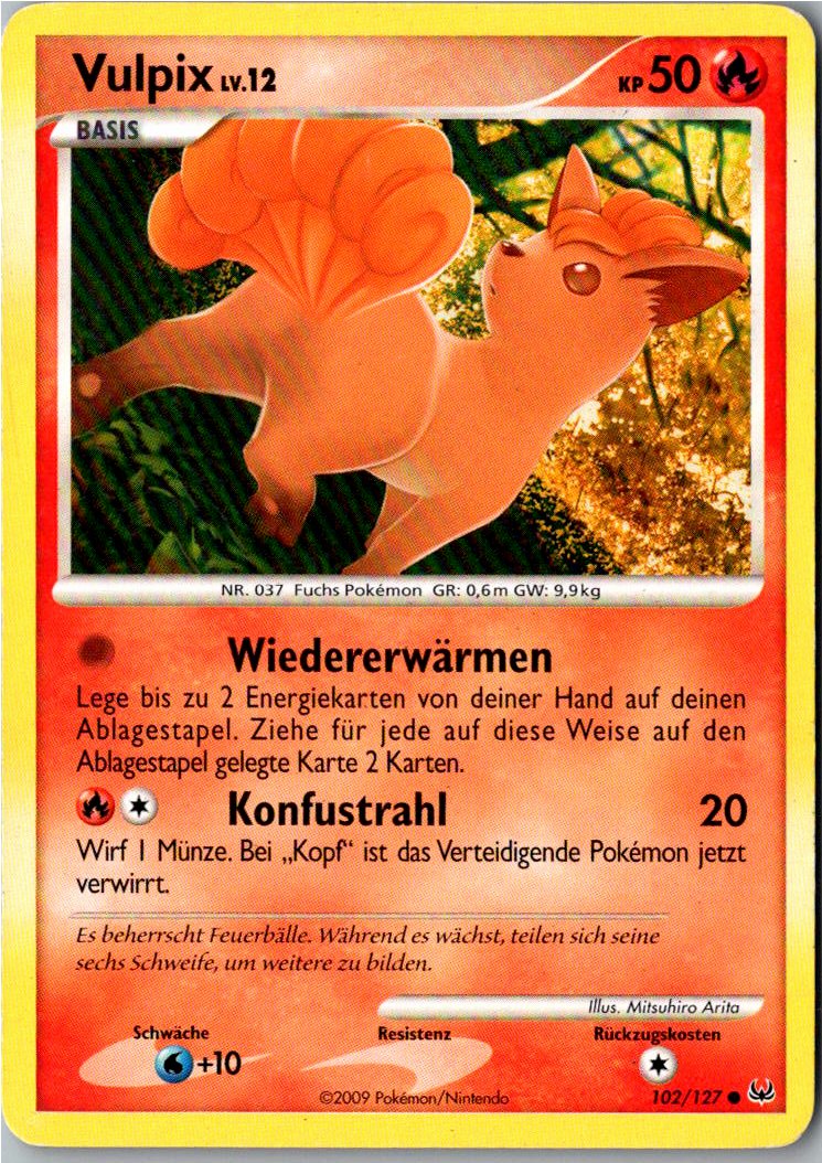 Vulpix 102/127 Platin – Vorderseite
