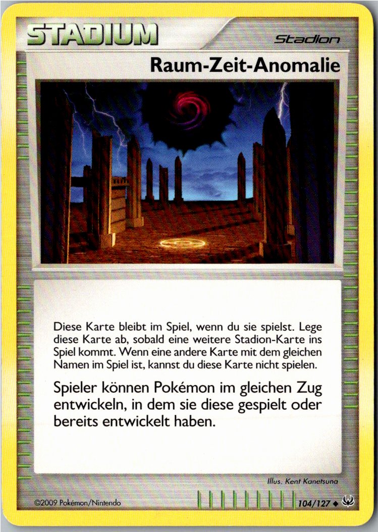 Raum-Zeit-Anomalie 104/127 Platin – Vorderseite