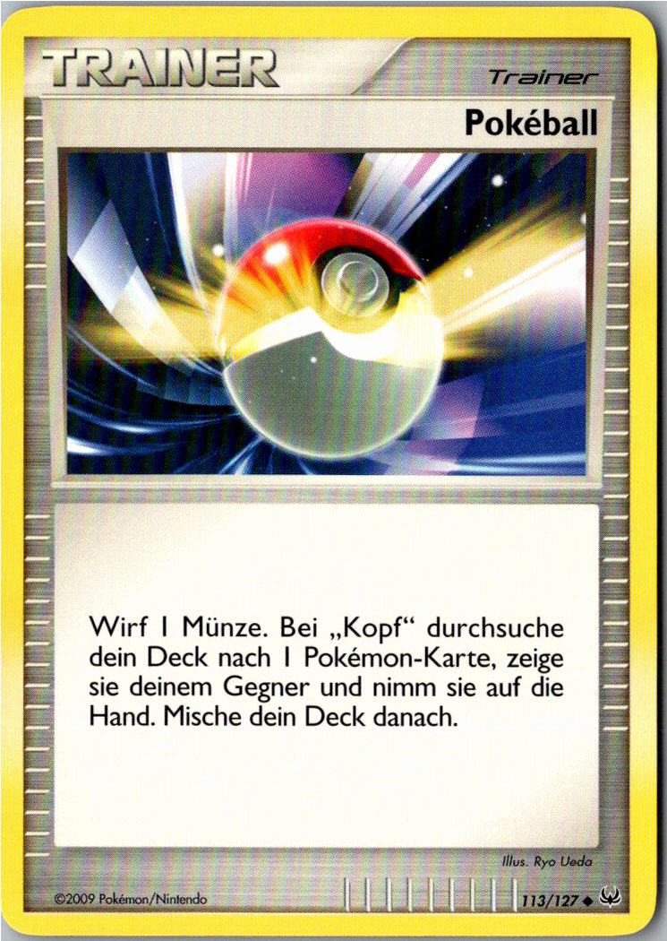 Pokeball 113/127 Platin – Vorderseite