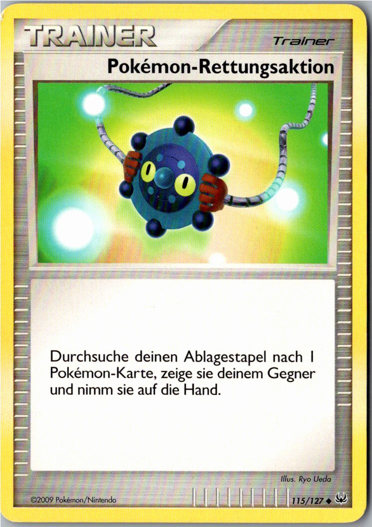 Pokemon-Rettungsaktion 115/127 Platin – Vorderseite