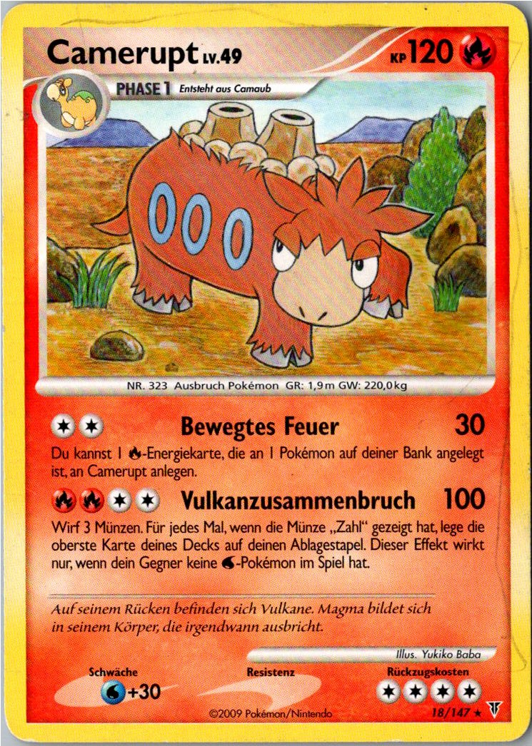 Camerupt 18/147 Ultimative Sieger – Vorderseite