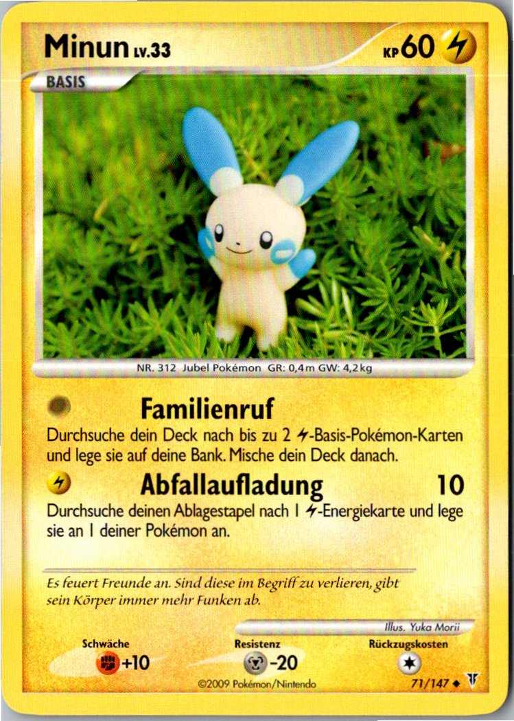 Minun 71/147 Ultimative Sieger – Vorderseite