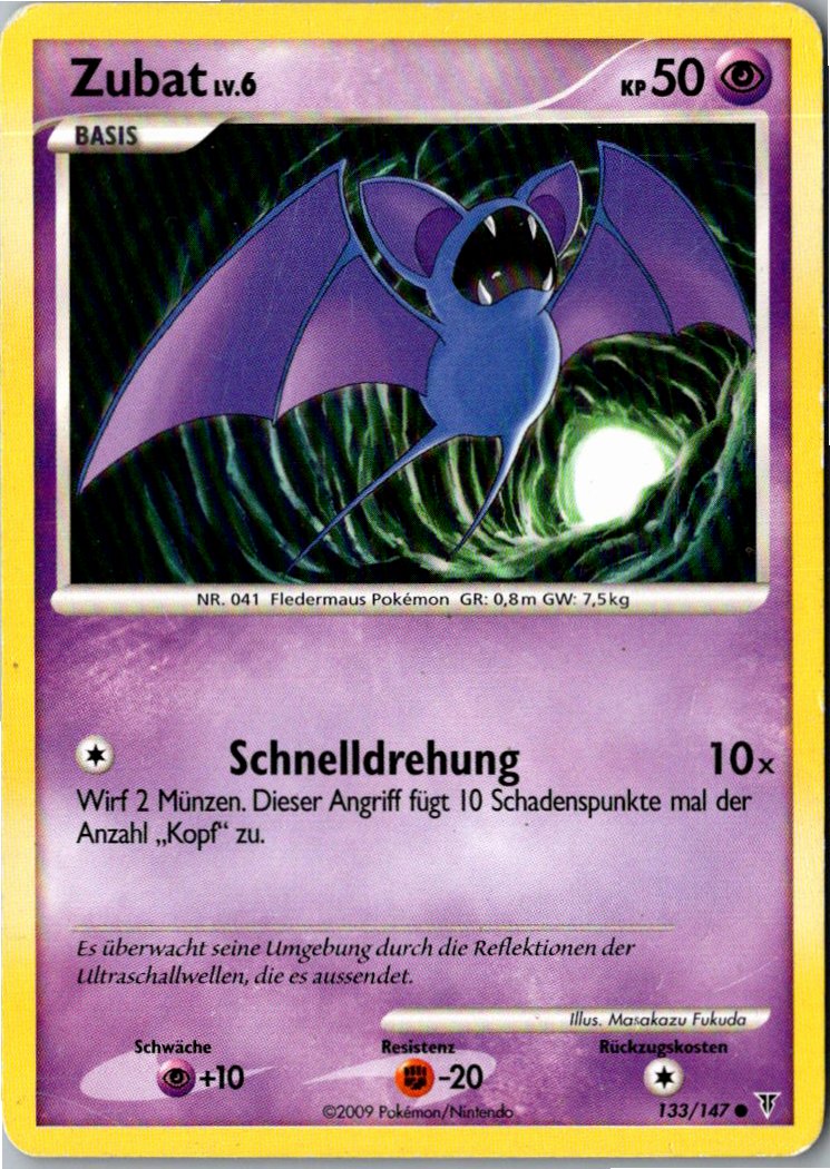 Zubat 133/147 Ultimative Sieger – Vorderseite