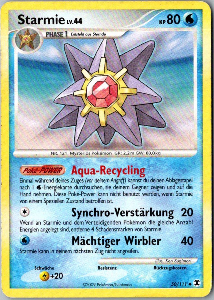 Starmie 50/111 Aufstieg der Rivalen – Vorderseite