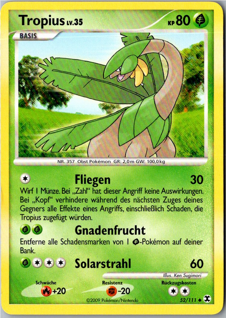 Tropius 52/111 Aufstieg der Rivalen – Vorderseite