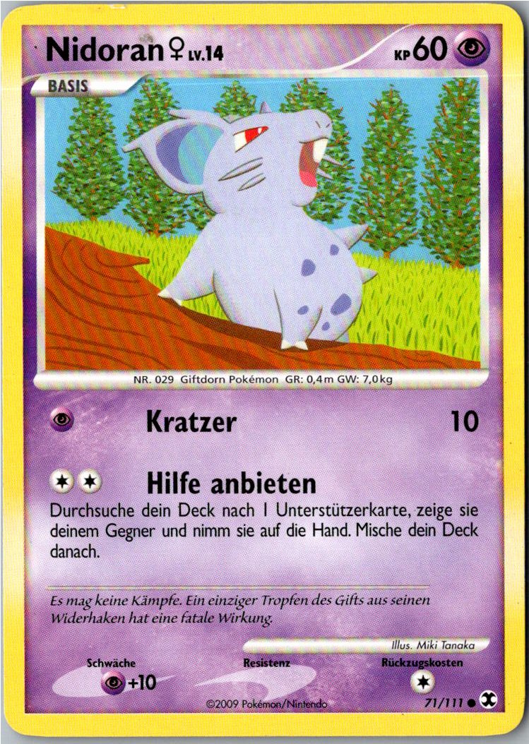 Nidoran 71/111 Aufstieg der Rivalen – Vorderseite