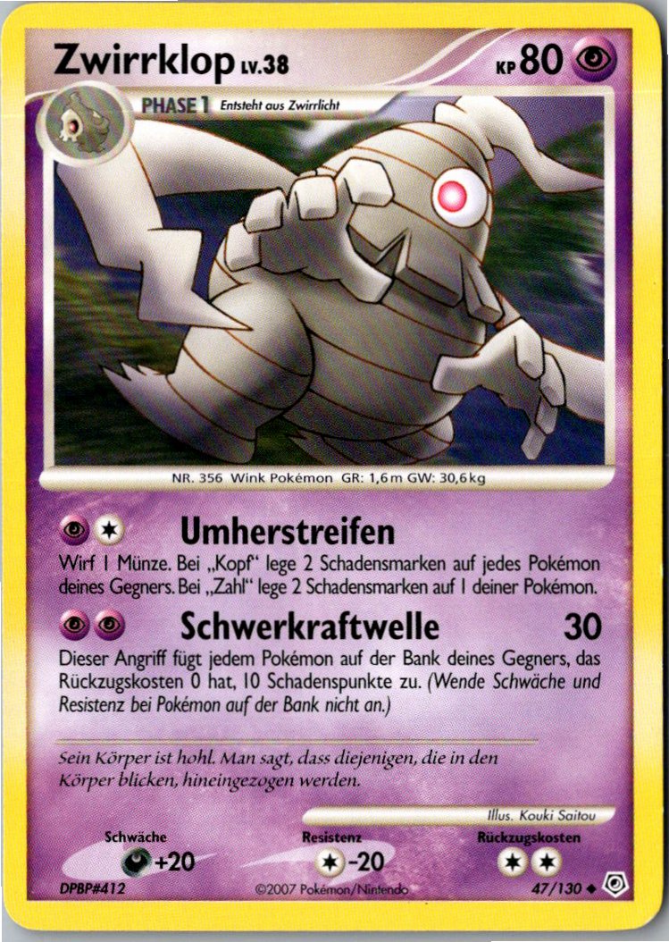 Zwirrklop 47/130 Diamant & Perl – Vorderseite