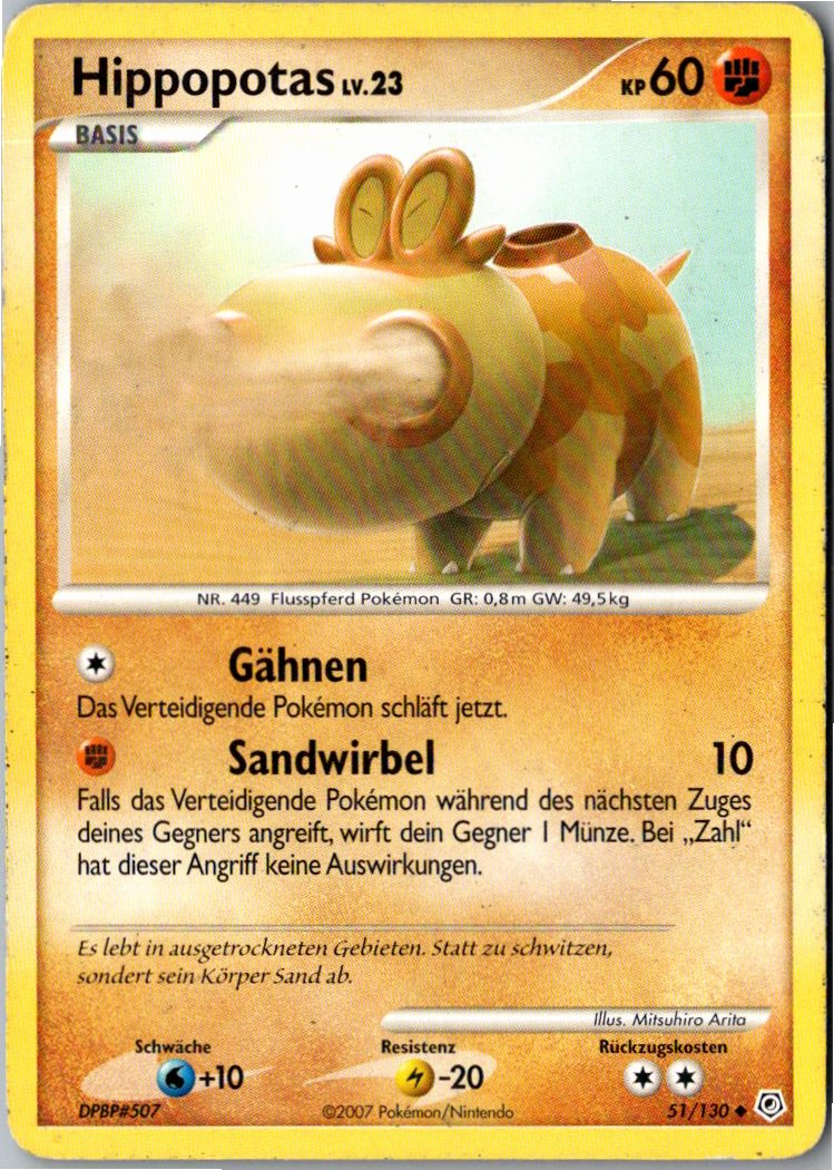 Hippopotas 51/130 Diamant & Perl – Vorderseite