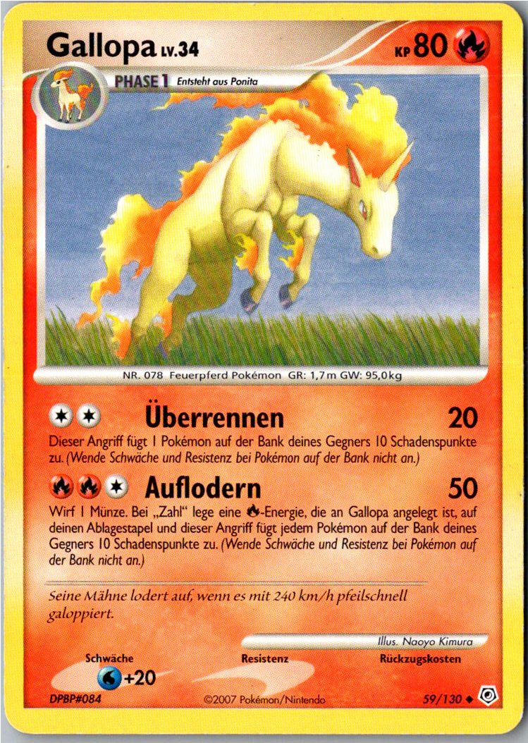 Gallopa 59/130 Diamant & Perl – Vorderseite