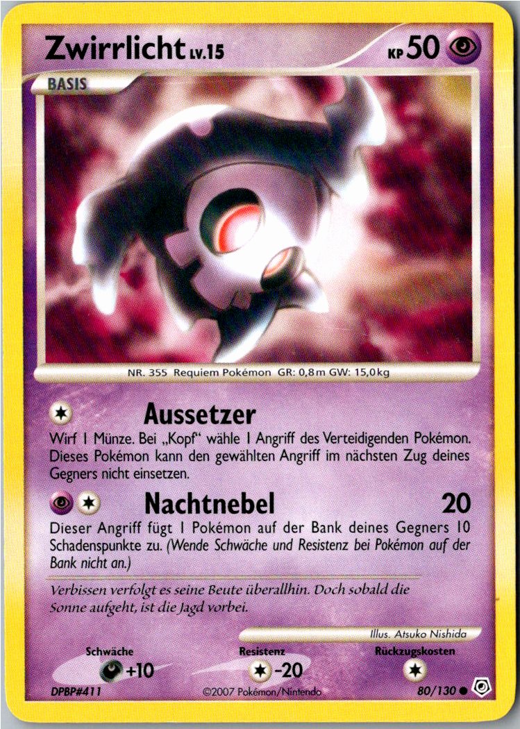 Zwirrlicht 80/130 Diamant & Perl – Vorderseite
