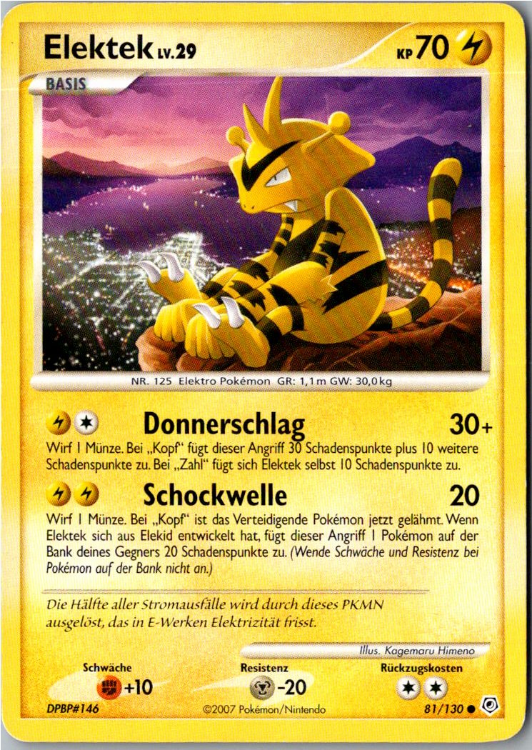 Elektek 81/130 Diamant & Perl – Vorderseite