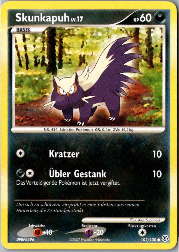 Skunkapuh 102/130 Diamant & Perl – Vorderseite