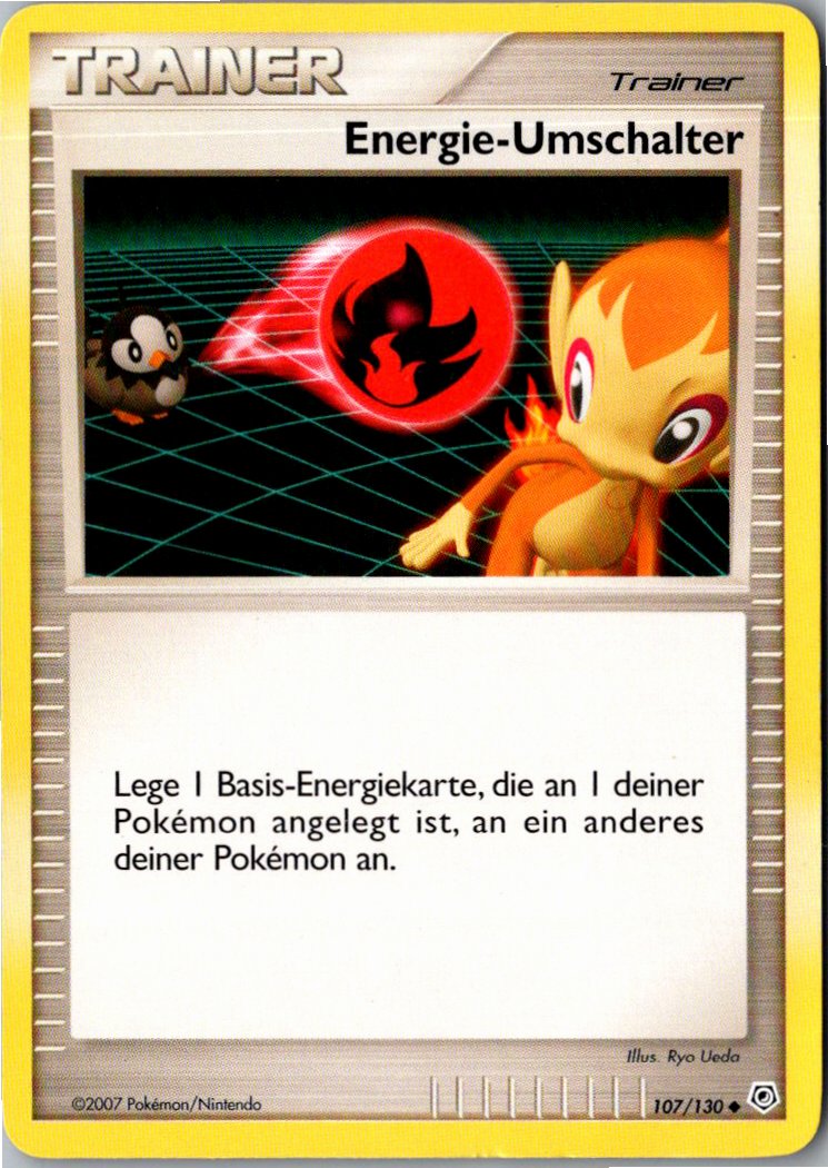 Energie-Umschalter 107/130 Diamant & Perl – Vorderseite