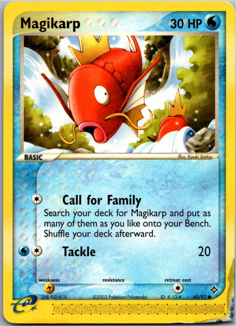 Magikarp Karpador 60/97 EX Drache – Vorderseite
