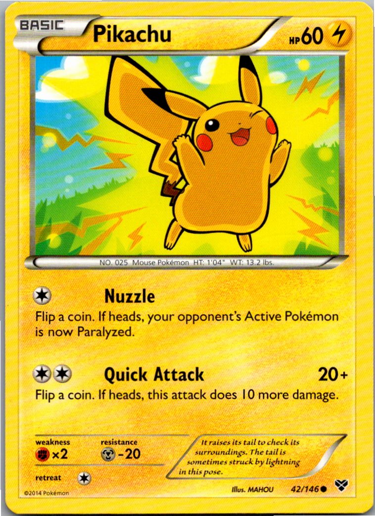 Pikachu 42/146 XY – Vorderseite