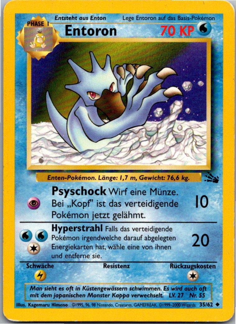 Entoron 35/62 Fossil – Vorderseite