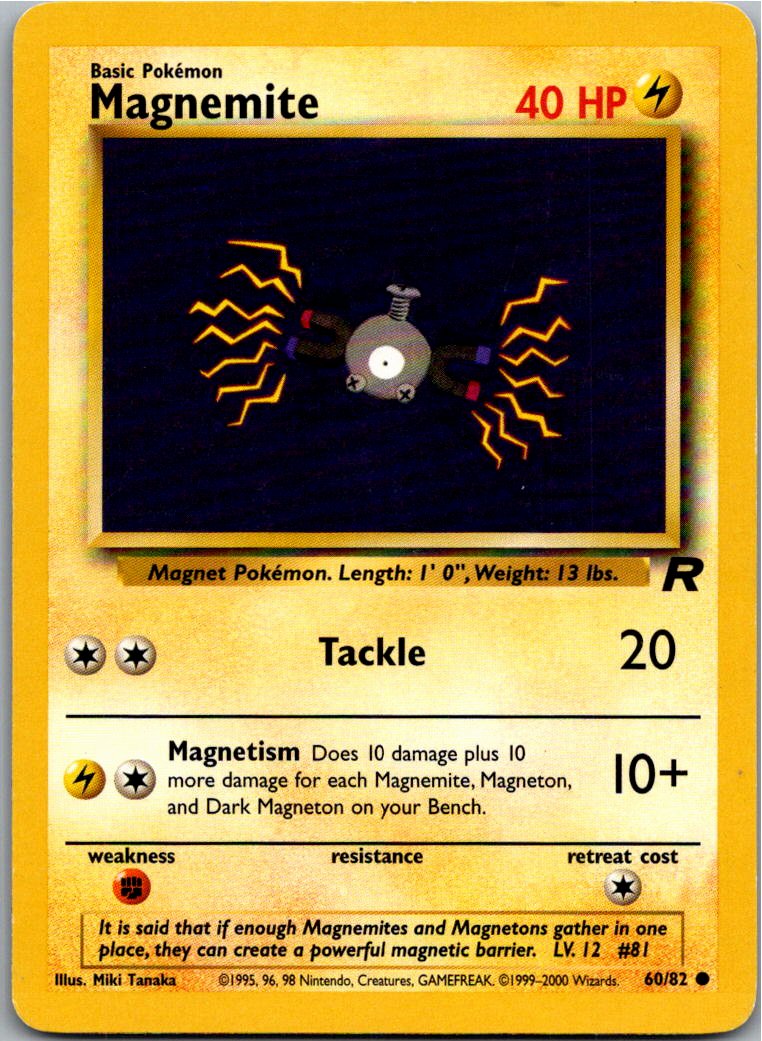 Magnemite Magnetilo 60/82 Team Rocket – Vorderseite