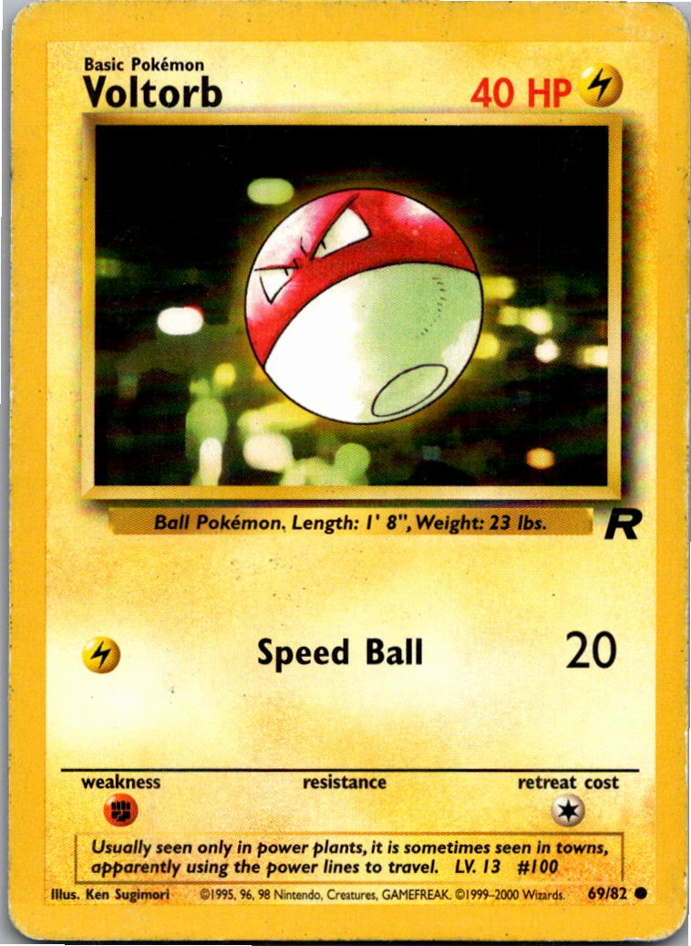 Voltorb Voltobal 69/82 Team Rocket – Vorderseite