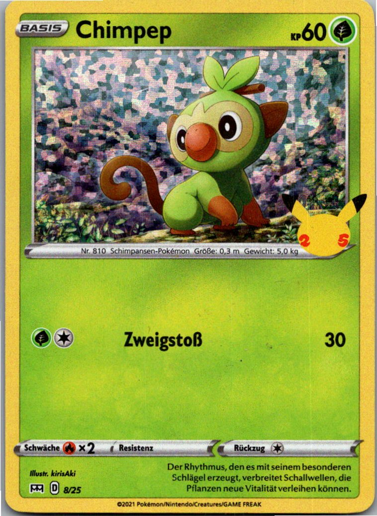Chimpep 8/25 McDonald's Collection 2021 – Vorderseite