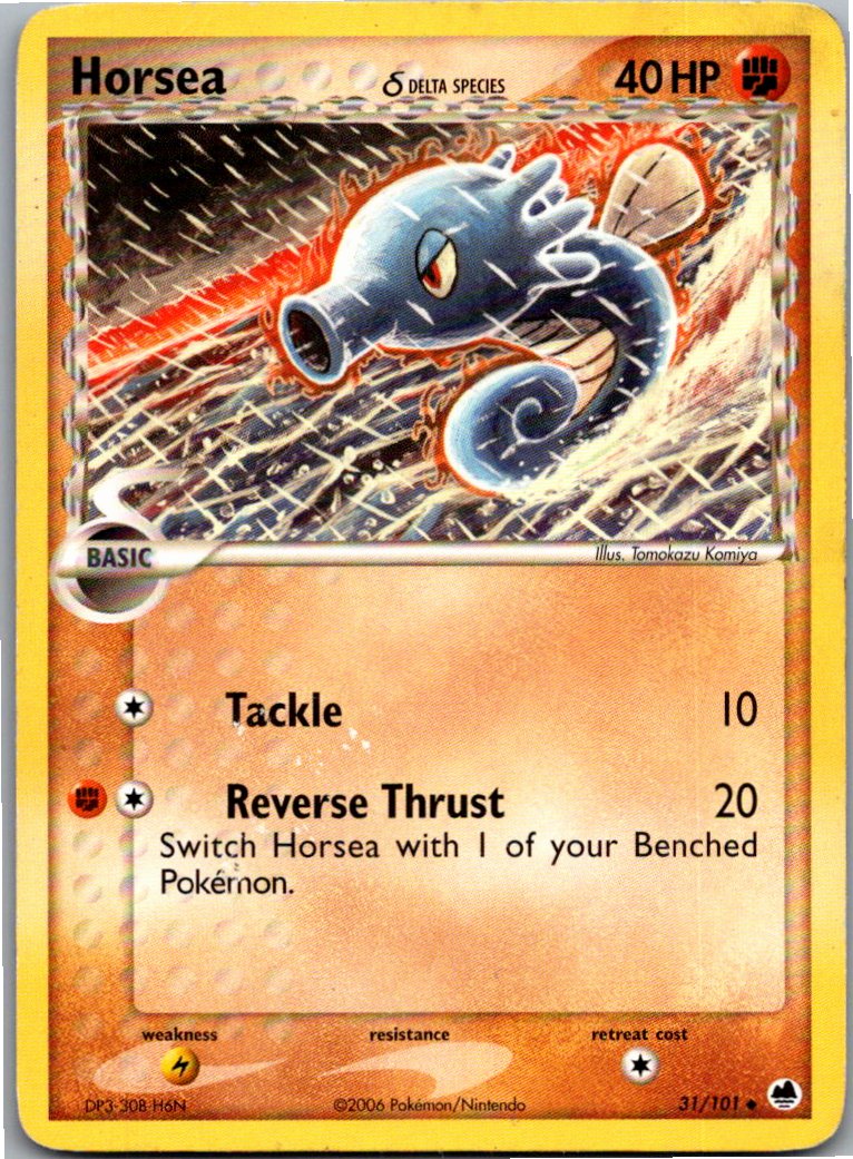 Horsea δ Seeper 31/101 EX Dragon Frontiers – Vorderseite