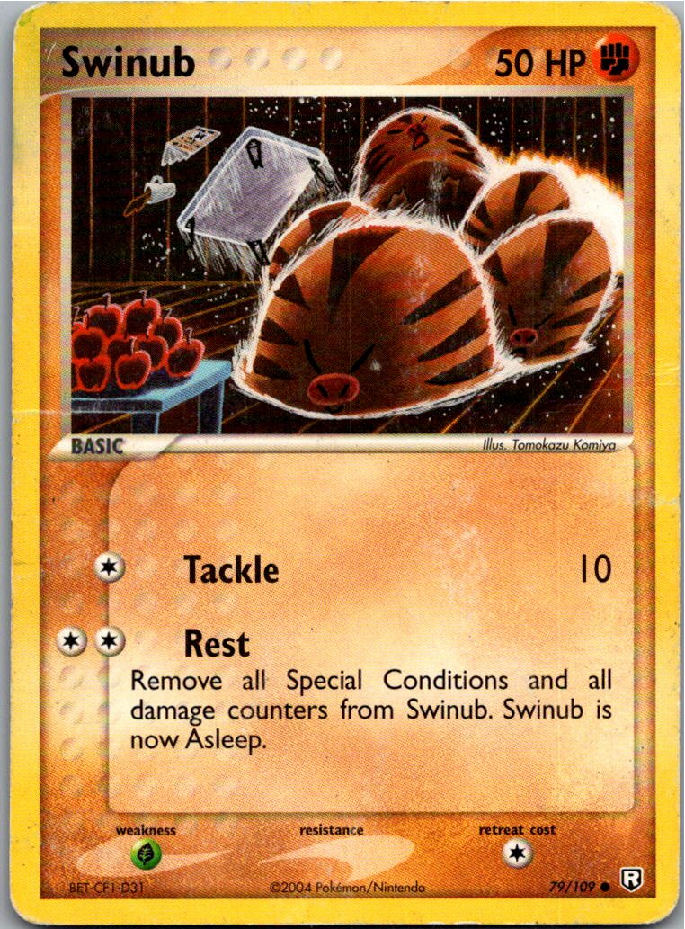 Swinub Quiekel 79/109 Team Rocket Returns – Vorderseite