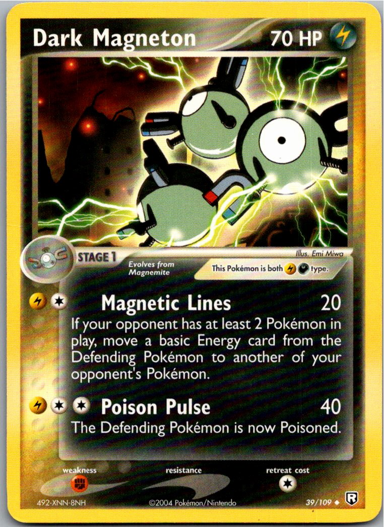 Dark Magneton 39/109 Team Rocket Returns – Vorderseite