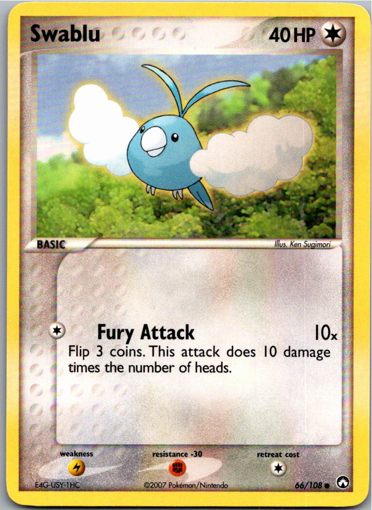 Swablu Wablu 66/108 EX Power Keepers – Vorderseite