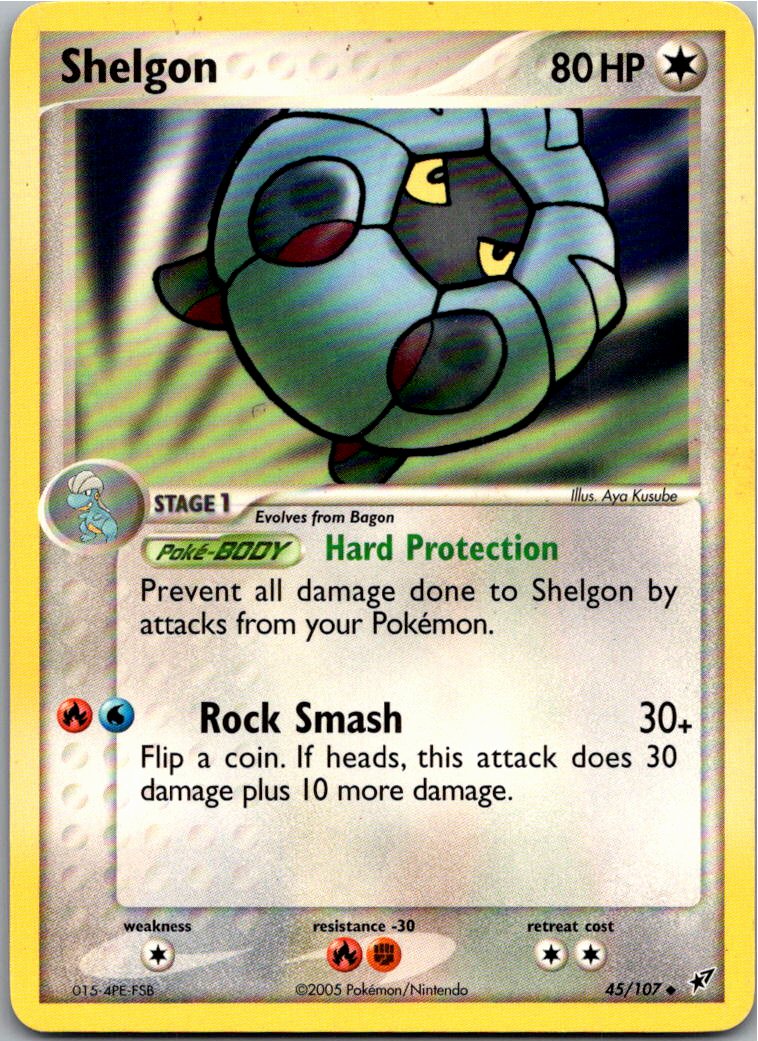 Shelgon Draschel 45/107 EX Deoxys – Vorderseite