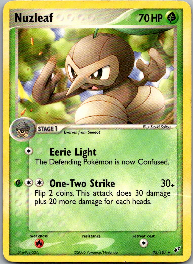 Nuzleaf Blanas 43/107 EX Deoxys – Vorderseite