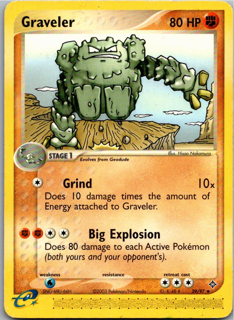 Graveler Georok 29/97 EX Drache – Vorderseite