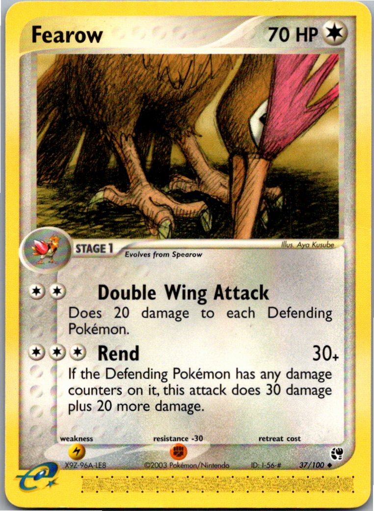 Fearow Ibitak 37/100 EX Sandsturm – Vorderseite