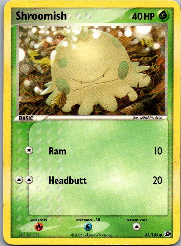 Shroomish Knilz 63/106 EX Smaragd – Vorderseite