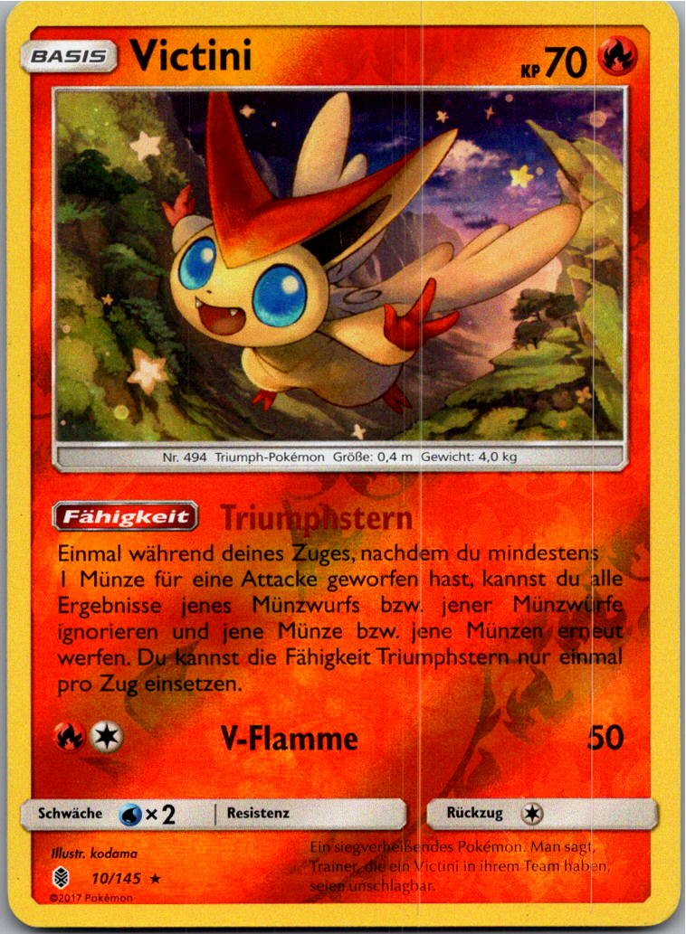 Victini 10/145 Stunde der Wächter – Vorderseite