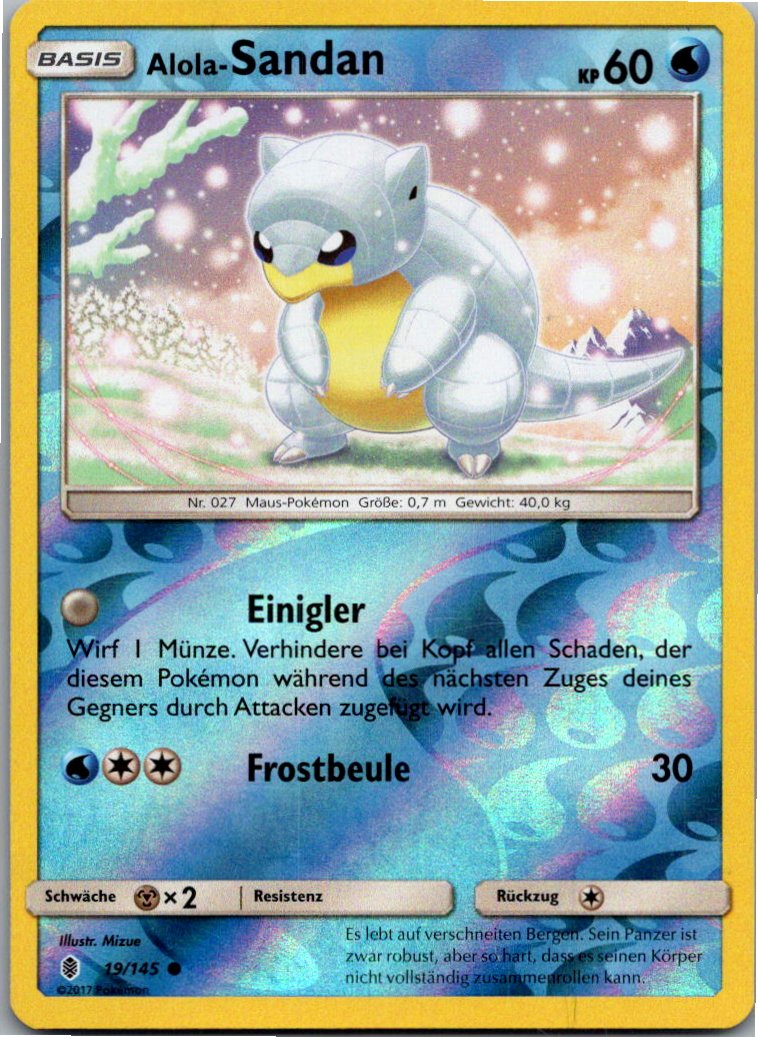Alola-Sandan 19/145 Stunde der Wächter – Vorderseite