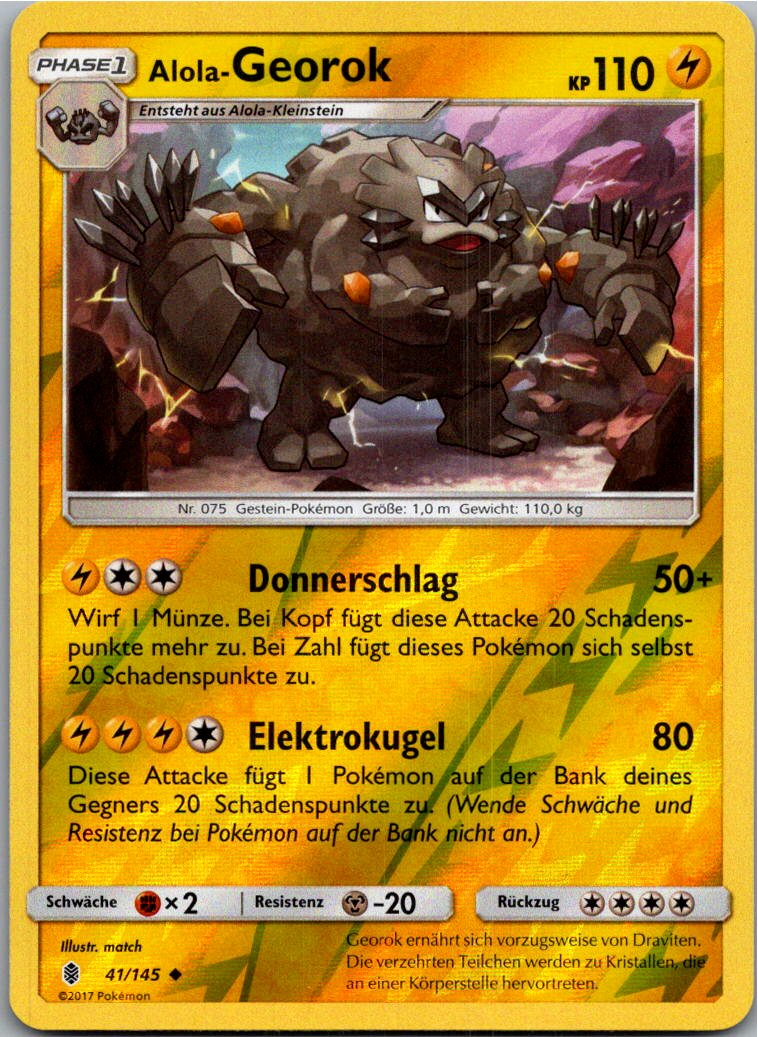 Alola-Georok 41/145 Stunde der Wächter – Vorderseite