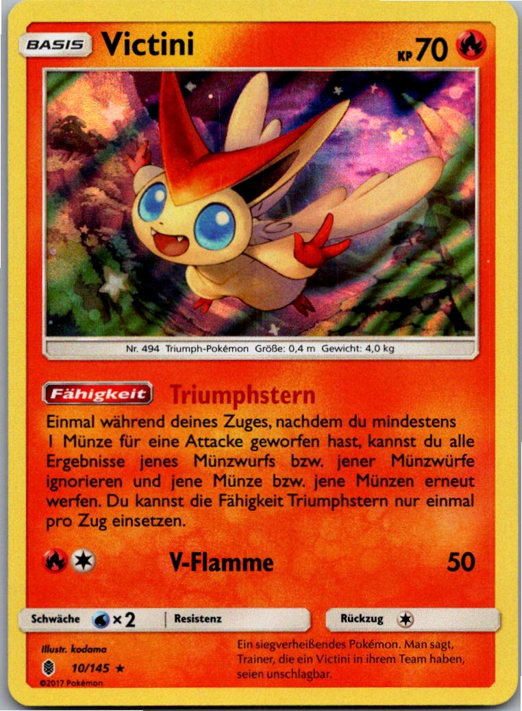 Victini 10/145 Stunde der Wächter – Vorderseite