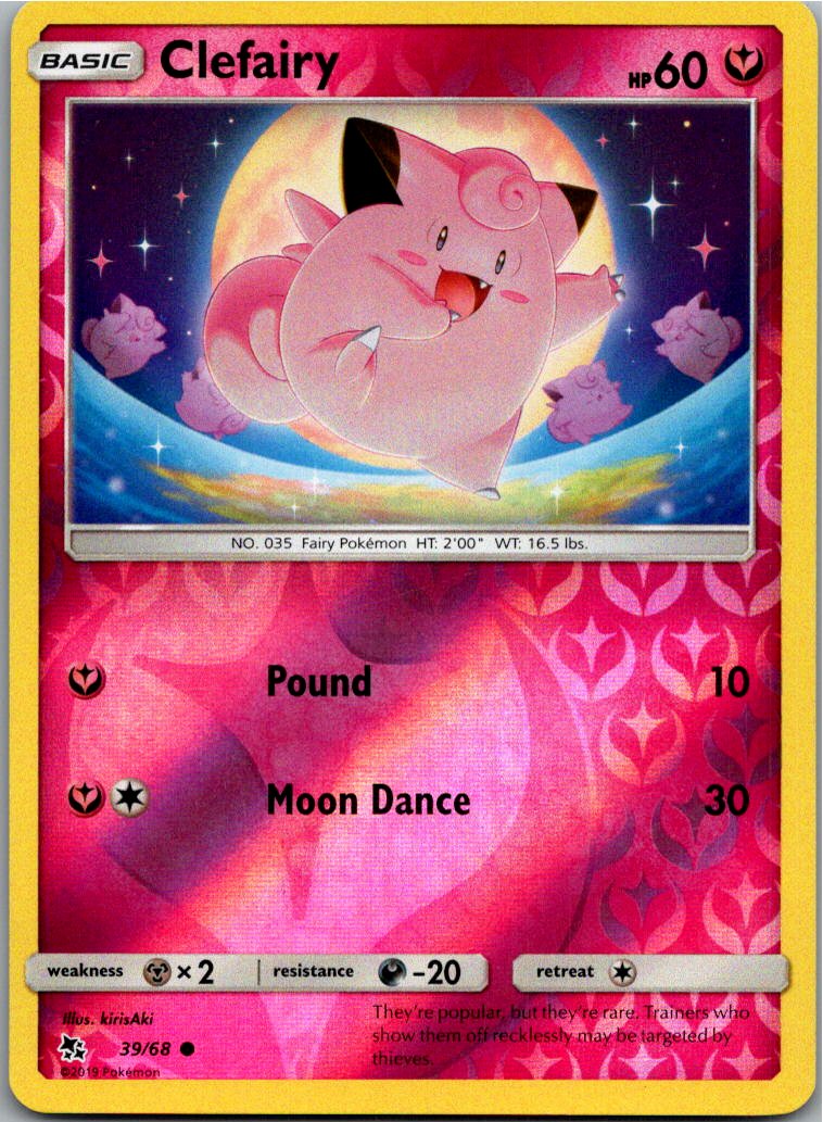 Clefairy Piepi 39/68 Verborgenes Schicksal – Vorderseite