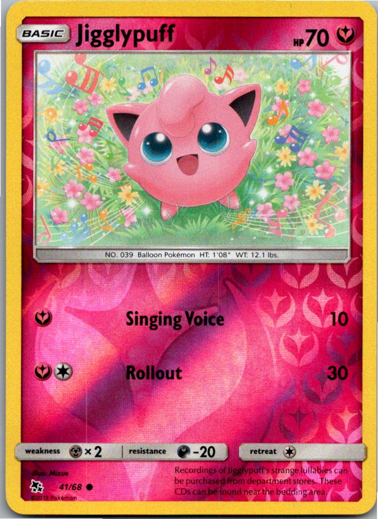Jigglypuff Pummeluff 41/68 Verborgenes Schicksal – Vorderseite