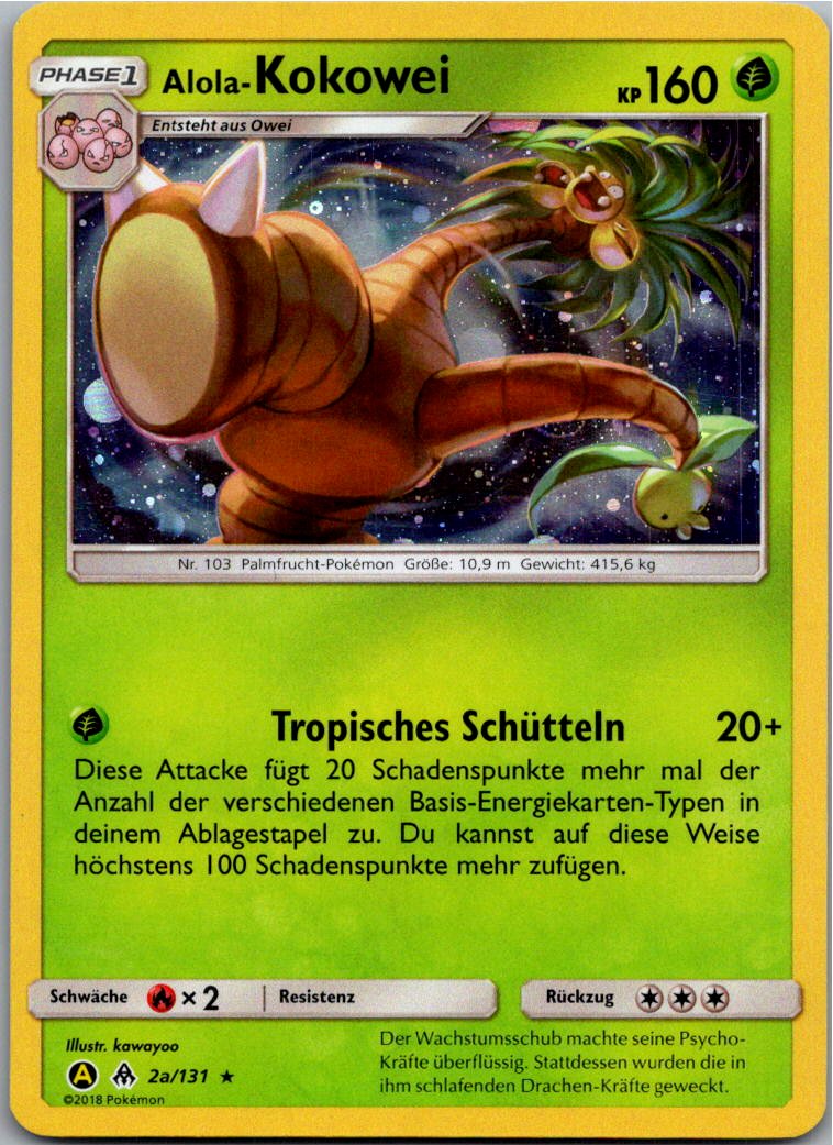 Alola-Kokowei 2/131 Grauen Der Lichtfinsternis – Vorderseite