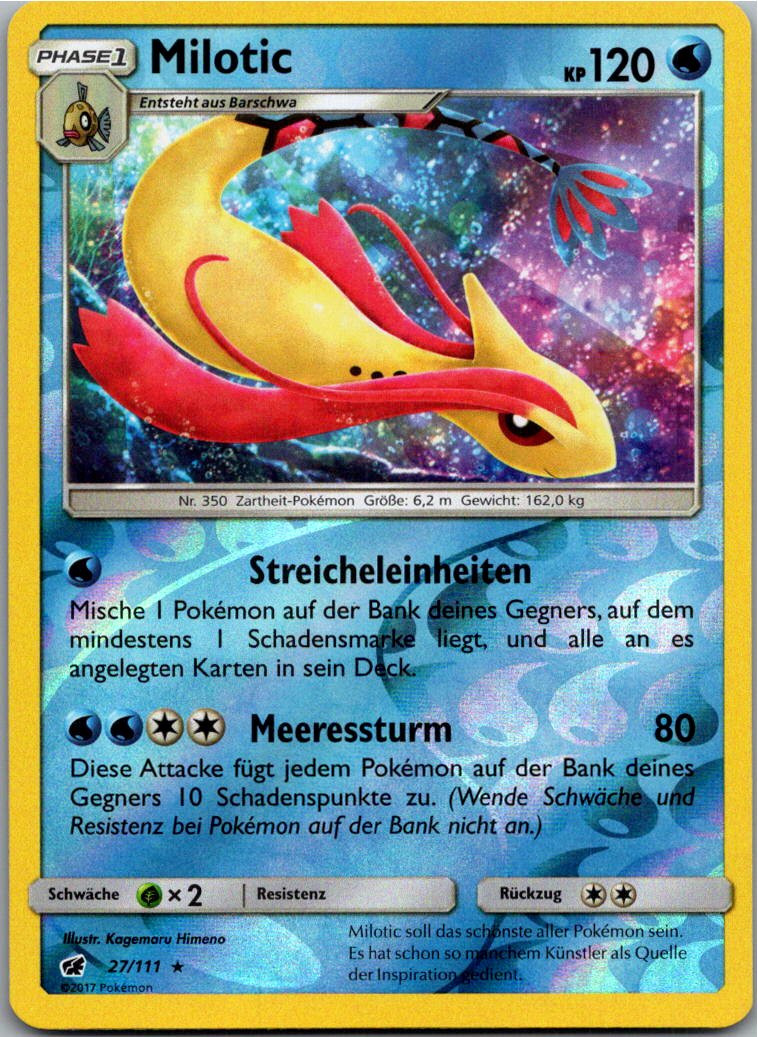 Milotic 27/111 Aufziehen der Sturmröte – Vorderseite